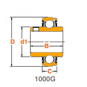 Roulement de palier 1035-35 G