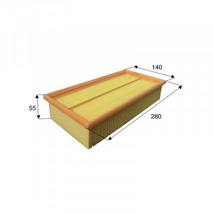 Filtre de cabine pour NEW HOLLAND Ref 84045002