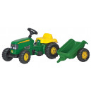 Tracteur John Deere avec remorque RollyKid