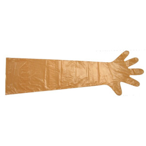 Gants à usage unique VETbasic orange lot de 100