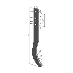 Dent de déchaumeur LEMKEN Smaragd / Thorit Ref 4653680