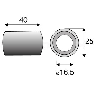 Bague 16,5 x 25 x40 LAGARDE Ref BL002281