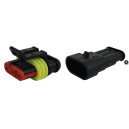 Kit de connecteurs &eacute;tanches Superseal M&acirc;le/Femelle 1,5 mm&sup2; 3 voies