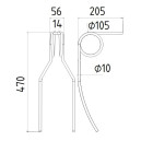 Griffe de semoir P&Ouml;TTINGER Aerosem Ref 008612370900 