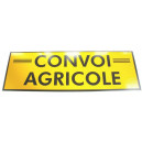 Panneau « Convoi agricole » 1200 × 400 simple face (rigide)