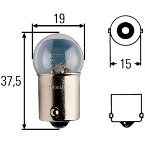 Ampoule, feu éclaireur de plaque Hella 24 V culot 10 W Ampoule, feu éclaireur de plaque Hella 24 V culot 10 W