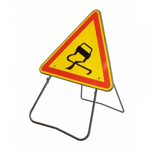 Triangle de signalisation ALU Chaussée glissante Triangle de signalisation ALU Chaussée glissante