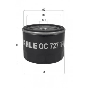 Filtre à huile Mahle OC727 Filtre à huile Mahle OC727