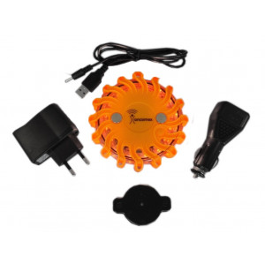 Balise flash orange magnétique rechargeable ANCOMEX